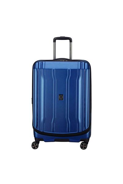 Delsey Cruise 2.0 70cm Hardcase Expandable 4 Double Wheel Check-in Luggage Trolley Blue
