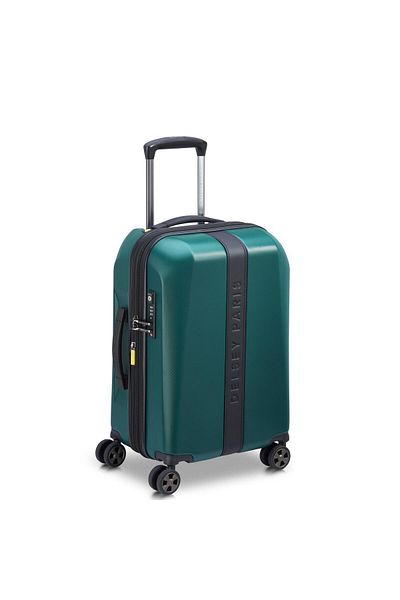 Delsey Promenade Hard 2.0 55 Cm 4dw Expandable Trolley Cabin Green