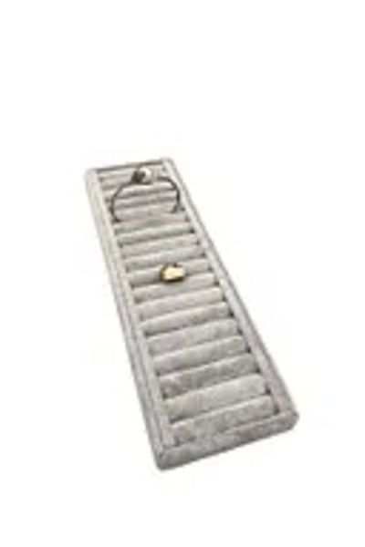 Aydın Decor New Domestic Suede Gray Sausage Bracelet & Handcuffs Ring Table (Light Decor)