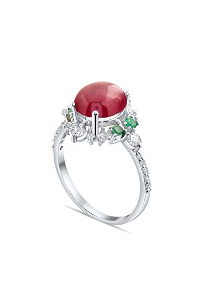 Lial Diamond 4.37 Karat Pırlanta Yakut Yüzük, Gerçek Pırlanta, Sertifikalı Mü...