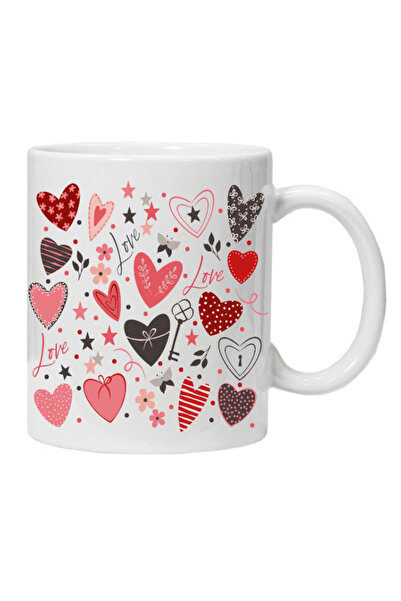 OEM Εξατομικευμένη λευκή κούπα "love model 5", INOVATIX®. 330ml