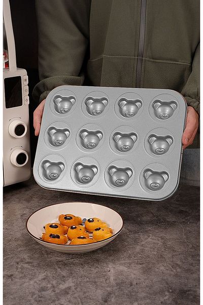 Chavin Carbon Steel 12 Tag Muffin Cupcake Baking Mold Mt125