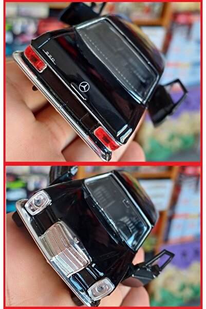 OYUNCAKSAHİLİ Mercedes Benz 220 Klasik Nostalji Model Metal Araba Kapılar Açı...