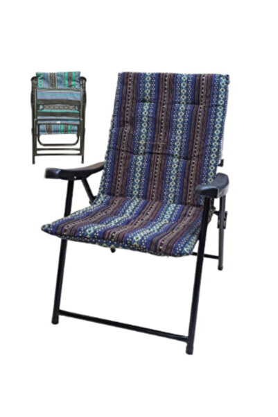 ROYAL ROSE كرسي تخييم قابل للطي عالي الجودة مقعد تخييم مبطن خفيف الوزن بظهر م...