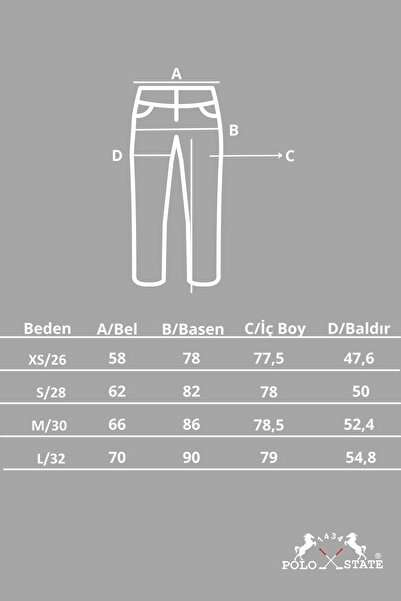 Polo State Жіночі джинси з розрізом на штанині, сині