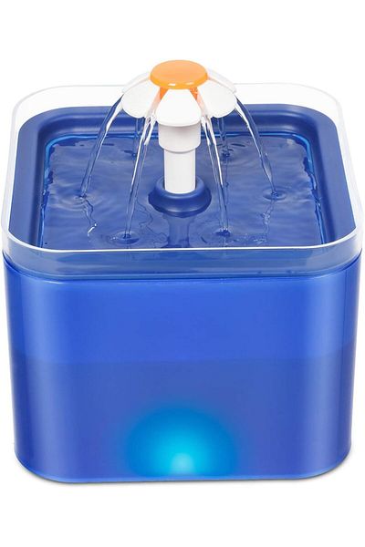 ALMEKAQUZ 2L Automatic Cat & Dog Water Fountain - Ultra Quiet Pet Drinking Dispenser with Smart Pump, LED