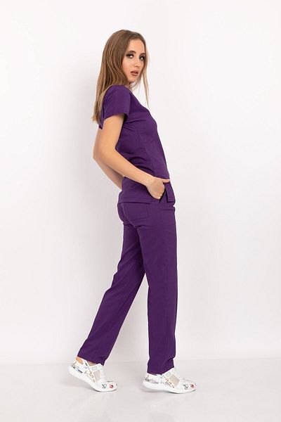 Nur Medikal Giyim Unisex Femei Bărbați Culoare Violet Lycra Doctor Asistentă Spital Scrubs Uniforme Echipa