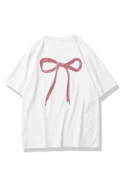 Trendiz Μπλουζάκι Unisex Sketch Ribbon - Λευκό