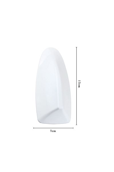 Generic Universal Car Shark Fin Antenna with Adhesive Base – White, 17x7cm, Decorative & Functional