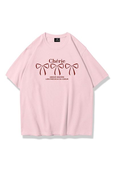 Trendiz Unisex Cherie Tshirt Ροζ Χρώμα