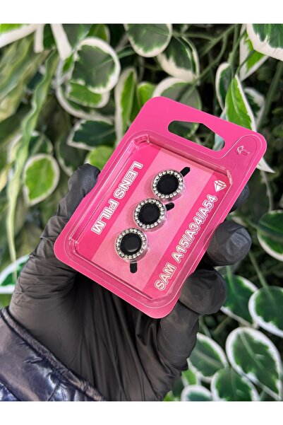 Store SAMSUNG GALAXY A54 / A34 / A15 UYUMLU TAŞLI TEMPERED GLASS KAMERA LENS KORUYUCU