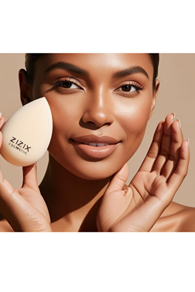 zizix Profesyonel Tekli Oval Makyaj Süngeri Fondöten Pufu