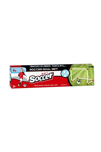 Generic Tengjia Football Sport Time Soccer Goal Set Backyard Indoor Mini Net Ball Set with Pump Portable