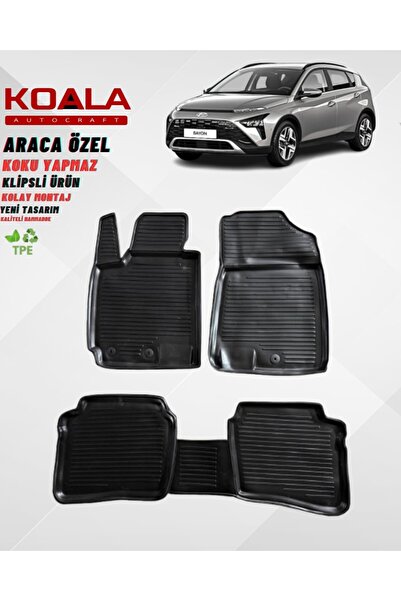 KoalaOtoTekstil Hyundai Bayon Paspas 2021 Sonrası Uyumlu 3d Havuzlu Paspas