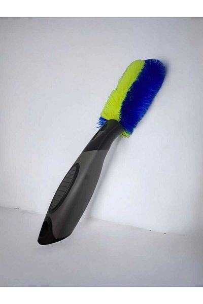 Natural Wheel Cleaning Brush with Handle Onb233