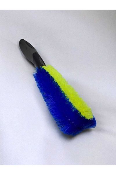 Natural Wheel Cleaning Brush with Handle Onb233