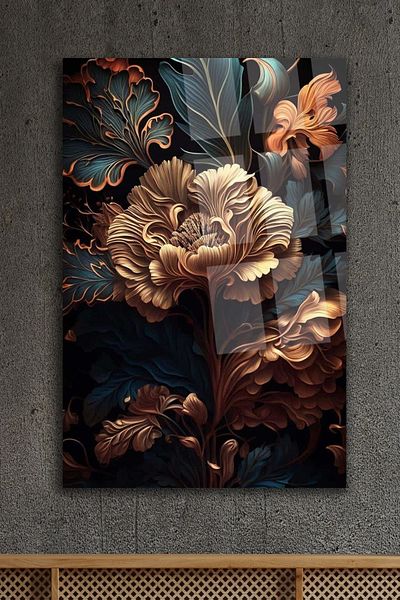 TAULART ПРЕКРАСЕН ДИЗАЙН С ЦВЕТЯ, НЕЧУПЕЩА СТЪКЛЕНА МАСА, УЛТРА ЯРКИ ЦВЕТОВЕ, ПОДАРЪК ЗА ДОМА И ОФИСА