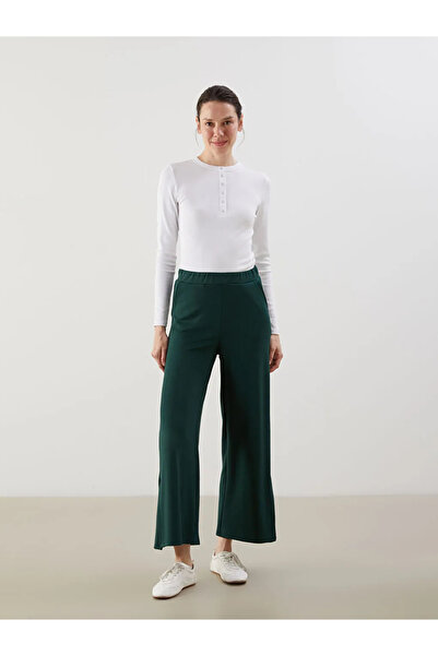 LC Waikiki Lcwaikiki Classic Green Women's Sweatpants with Elastic Waist