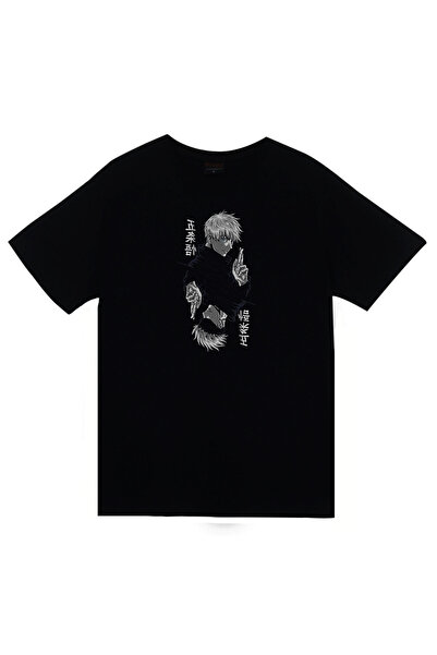 fame-stoned Jojo Anime Štampano Unisex 100% pamuk Crna T-shirt