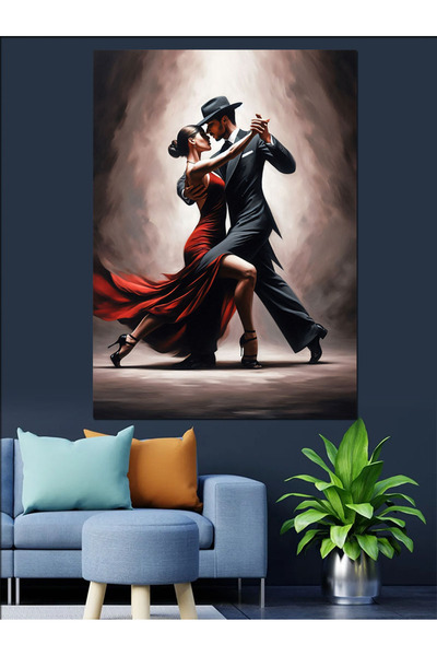 ekart Aşk Tango Dekoratif Kanvas - Mdf Ahşap Tablo