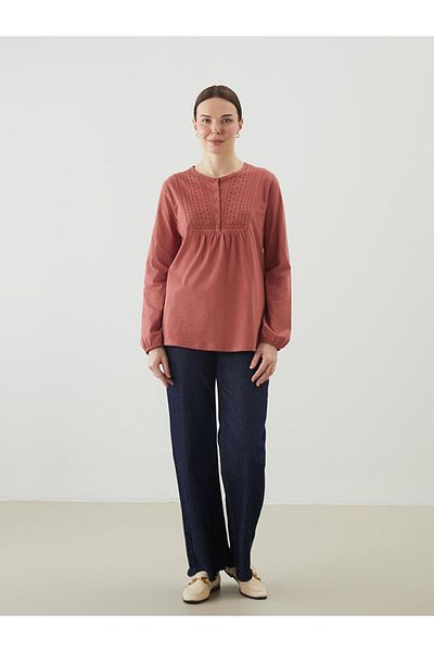 LC Waikiki Lcw Grace Crew Neck Embroidered Women's Blouse