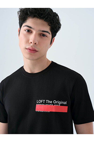 Loft Μαύρο ανδρικό T-Shirt LF2038686