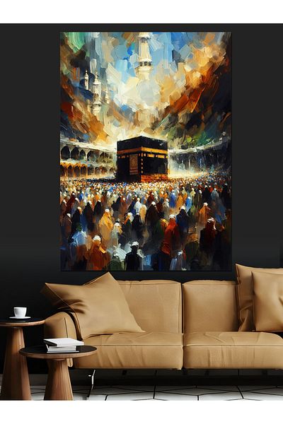 Tablomega Pânză decorativă Kaaba - Lemn MDF