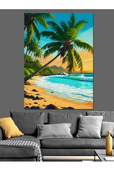 Tablomega Pânză Decorativă Tropic Coast - Lemn MDF