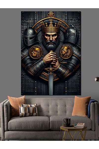 Tablomega Pânză Decorativă Cavaler Armat - Lemn MDF