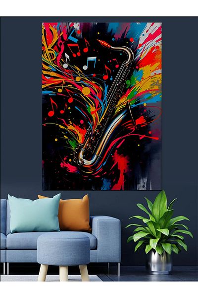 Tablomega Abstract Bird Decorative Canvas - Mdf Wooden Painting