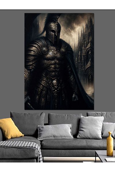 Tablomega Pânză Decorativă Cavaler Armat - Lemn MDF