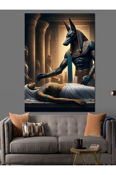Tablomega Egyptian God Decorative Canvas - Mdf Wooden Painting
