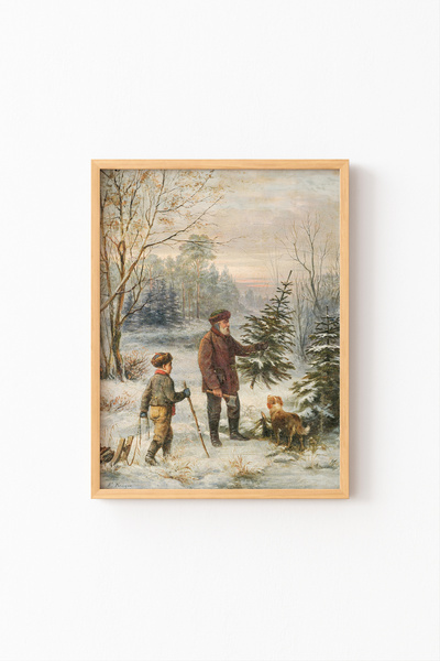 epiqart قبل عيد الميلاد - إطار خشبي منقوش