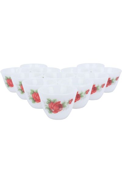 ALSAIF Red sword cup with rose pattern, made in Korea