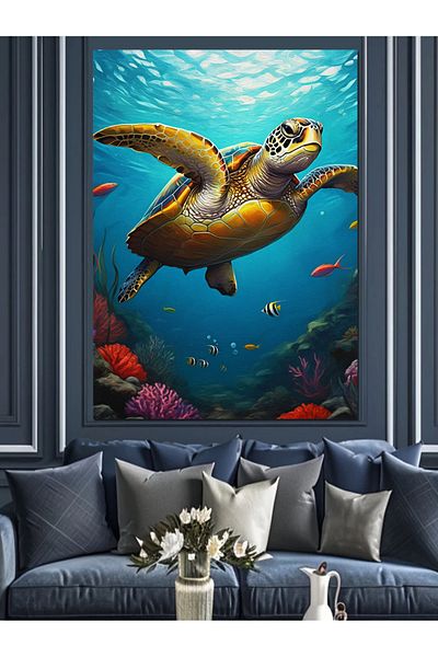 Tablomega Pânză Decorativă Broască-Mare - Lemn MDF