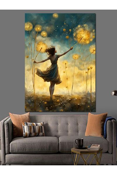 Tablomega Pânză decorativă Light Dance - Lemn MDF