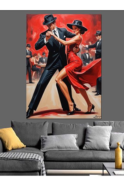 Tablomega Pereche Tango Pânză Decorativă - Lemn MDF