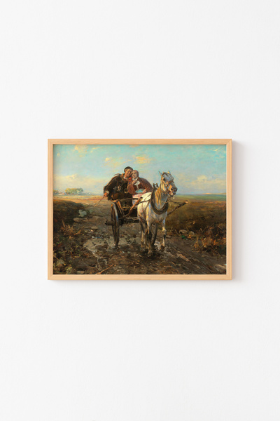 epiqart Polish Wedding Journey - Wooden Patterned Frame
