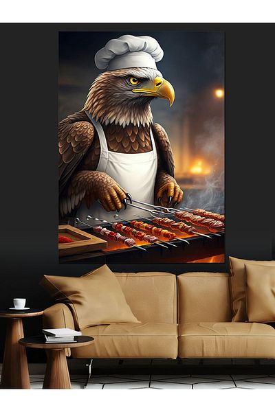 Tablomega Pânză decorativă Cook Eagle - Lemn MDF
