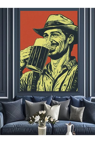 Tablomega Pânză Decorativă Bărbat - Lemn MDF