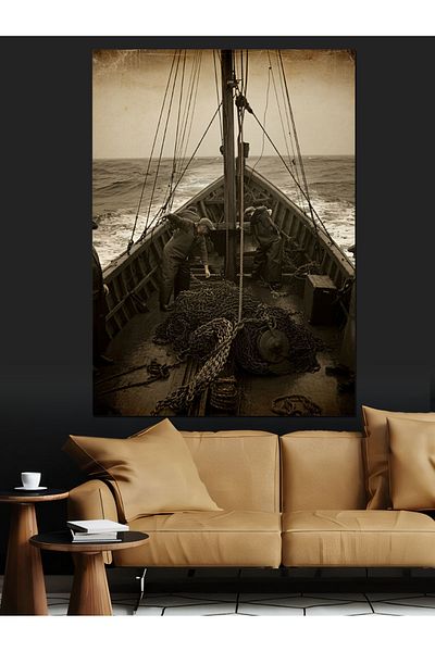 Tablomega Historical Ship Decorative Canvas - Mdf Wooden Painting