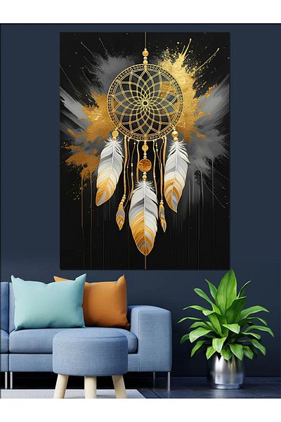 Tablomega Dream Catcher Decorative Canvas - Mdf Wooden Painting