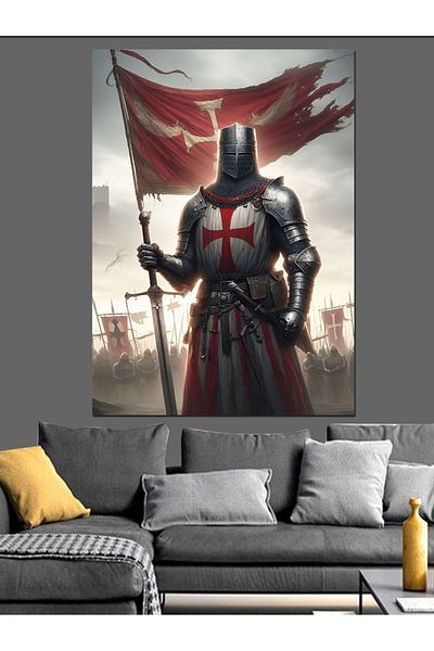 Tablomega Pânză Decorativă Cavaler - Lemn MDF