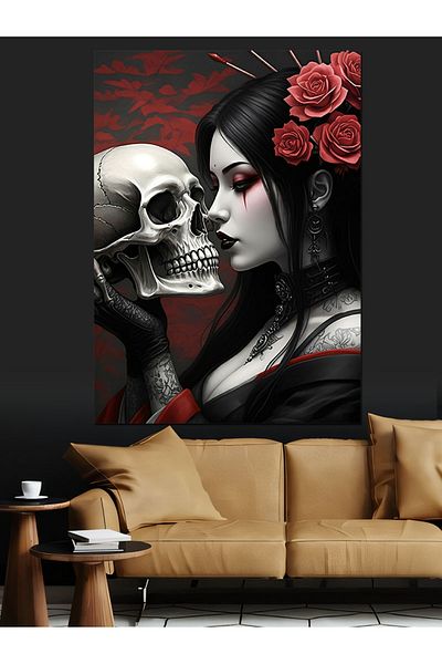 Tablomega Immortal Lovers Decorative Canvas - Mdf Wooden Painting