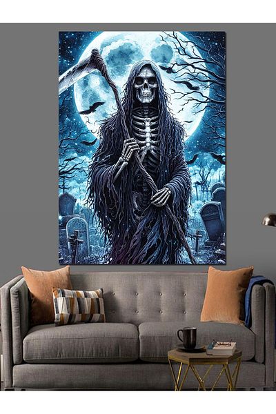 Tablomega Angel of Death Decorative Canvas - Mdf Wooden Painting