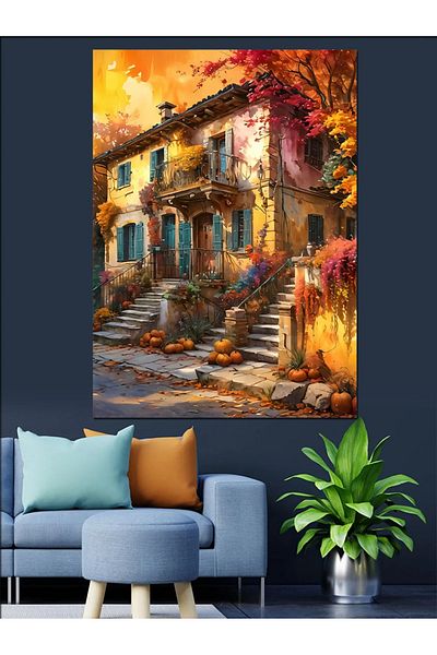 Tablomega Colorful Vintage Home Decorative Canvas - Mdf Wooden Painting
