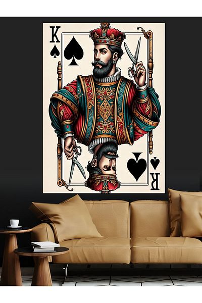 Tablomega Spade Pope Decorative Canvas - Mdf Wooden Painting