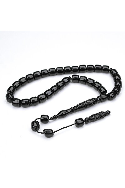 Genel Markalar Oltu Taşı Kısa Eskitme Model Nakkaş Oyma İmameli Tespih