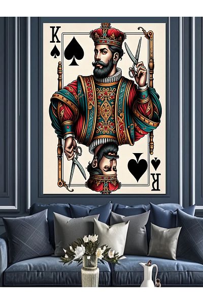 Tablomega Spade Pope Decorative Canvas - Mdf Wooden Painting