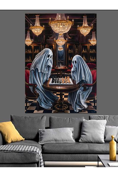 Tablomega Fantome care joacă șah Pânză decorativă - MDF Lemn